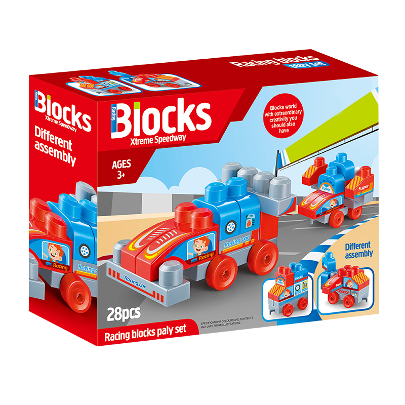 Xinbo Creative 28-Piece Building Blocks Set for Kids' Learning Big Blocks Set Mega Blocks