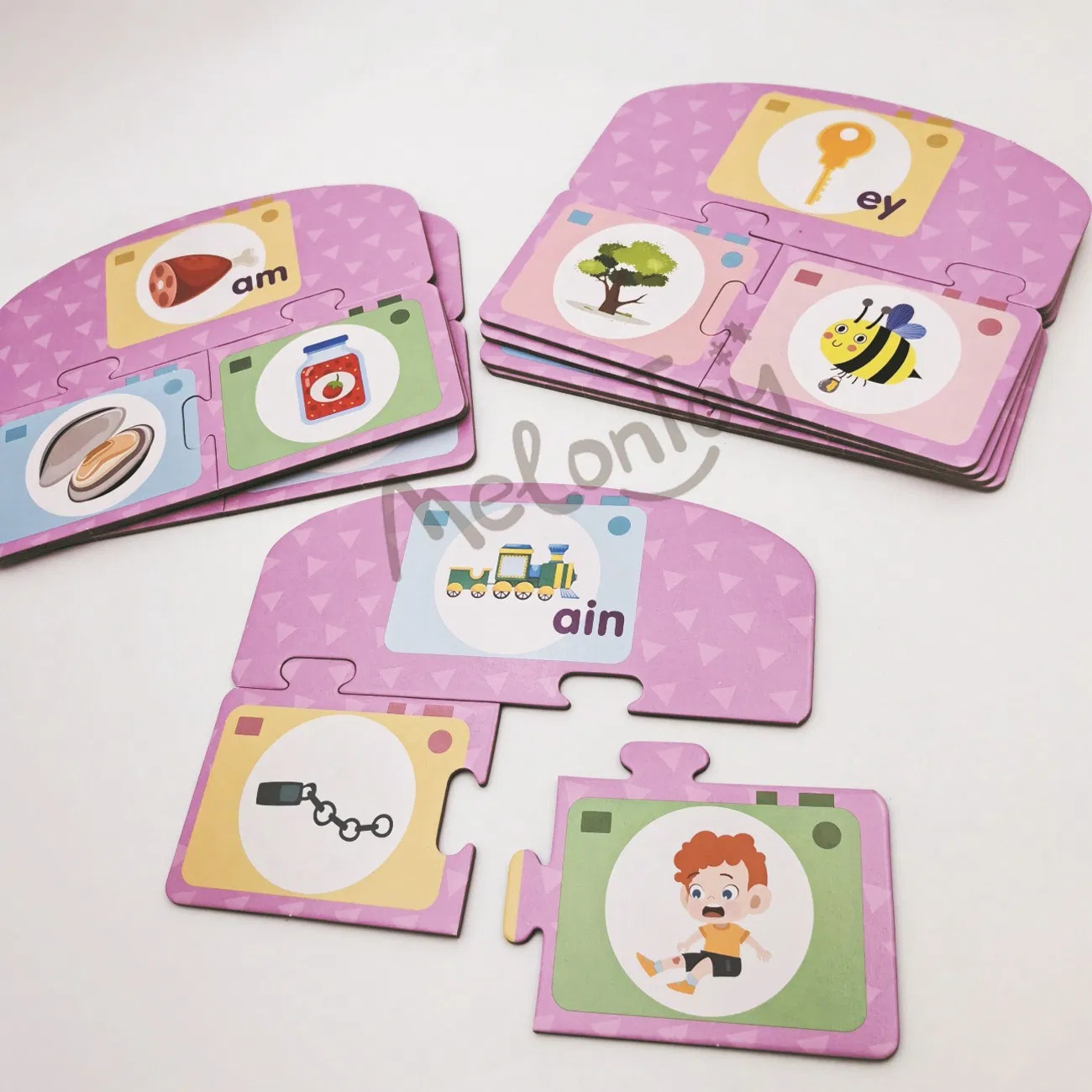 Puzzle English Language Letter Memory Game Learning for Educational Card Game Letters and Language Puzzle Toys