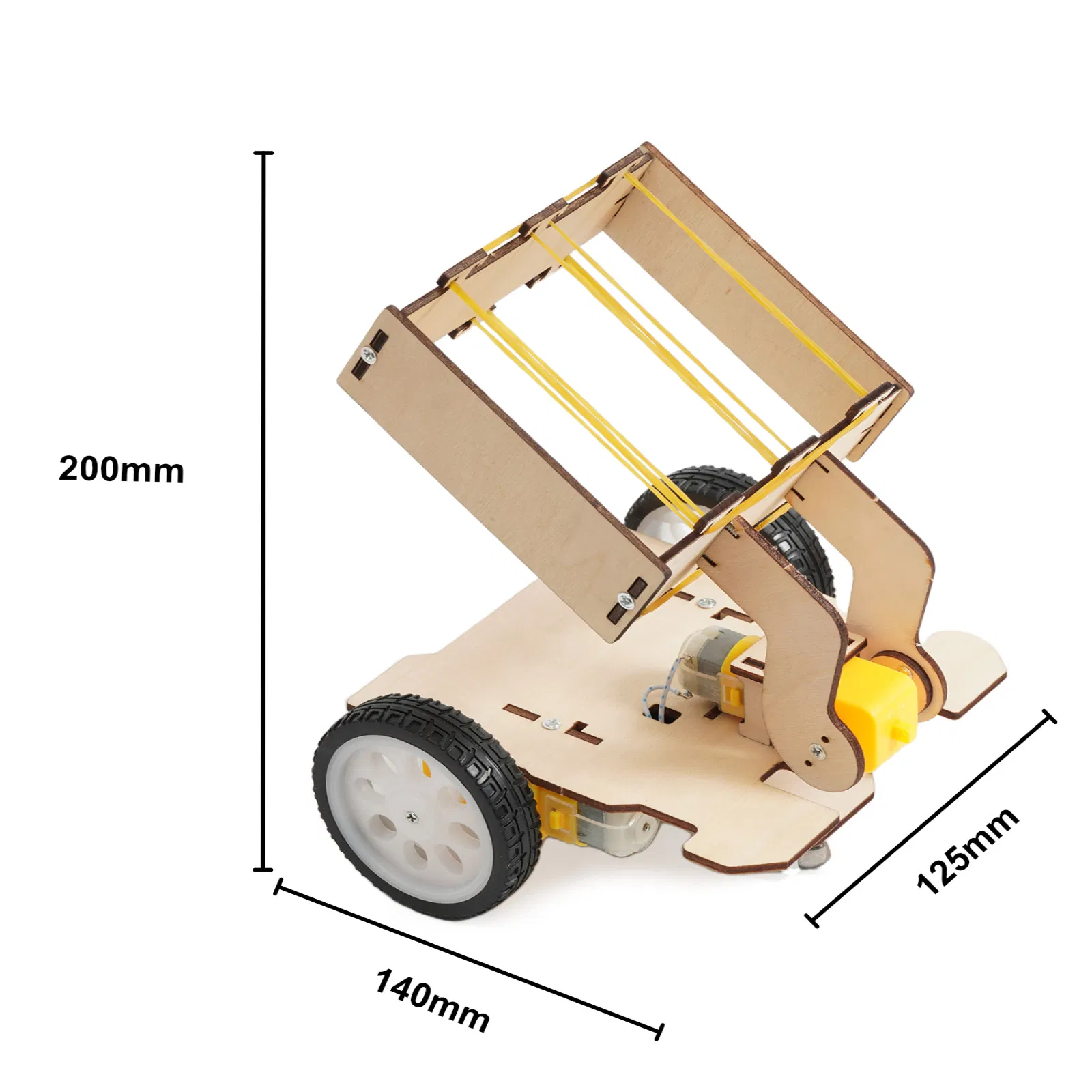 Remote-Controlled Ball-Picking Car Kit Children′ S DIY Stem Creative Scientific Programming Technology Learning Wooden Educational Toys