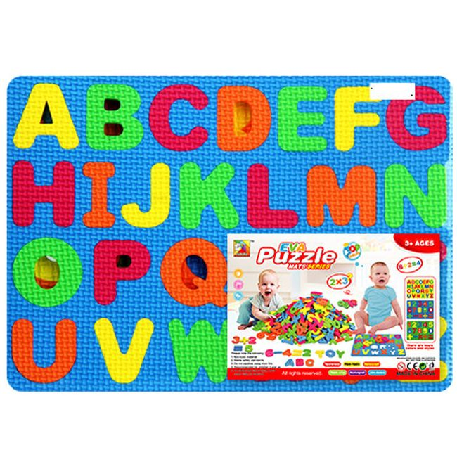 EVA Foam Number Alphabet Puzzle Mat Play Game Toy for Geometry Learning