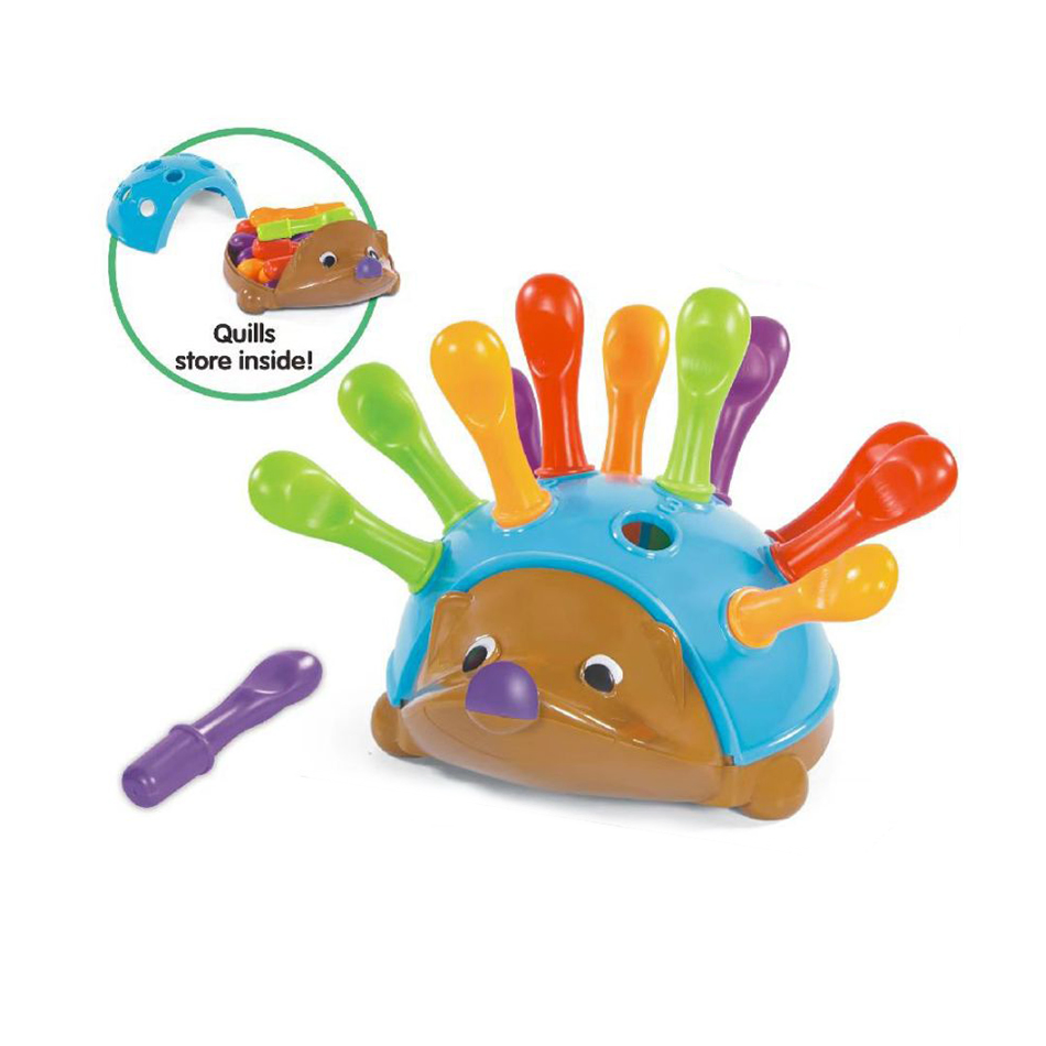 New Arrive High Quality Wholesale Plastic Toy Training Baby Color Cognition Hand-Eye Coordination Educational Hedgehog Splicing Toy