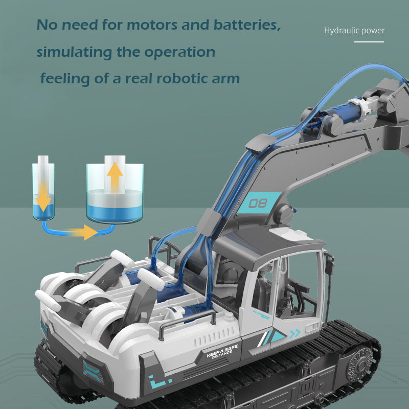 Xinbo Stem Toys Science Kits Excavator Hydraulic Power Building Blocks Engineering Explore Children Learning Educational Toys