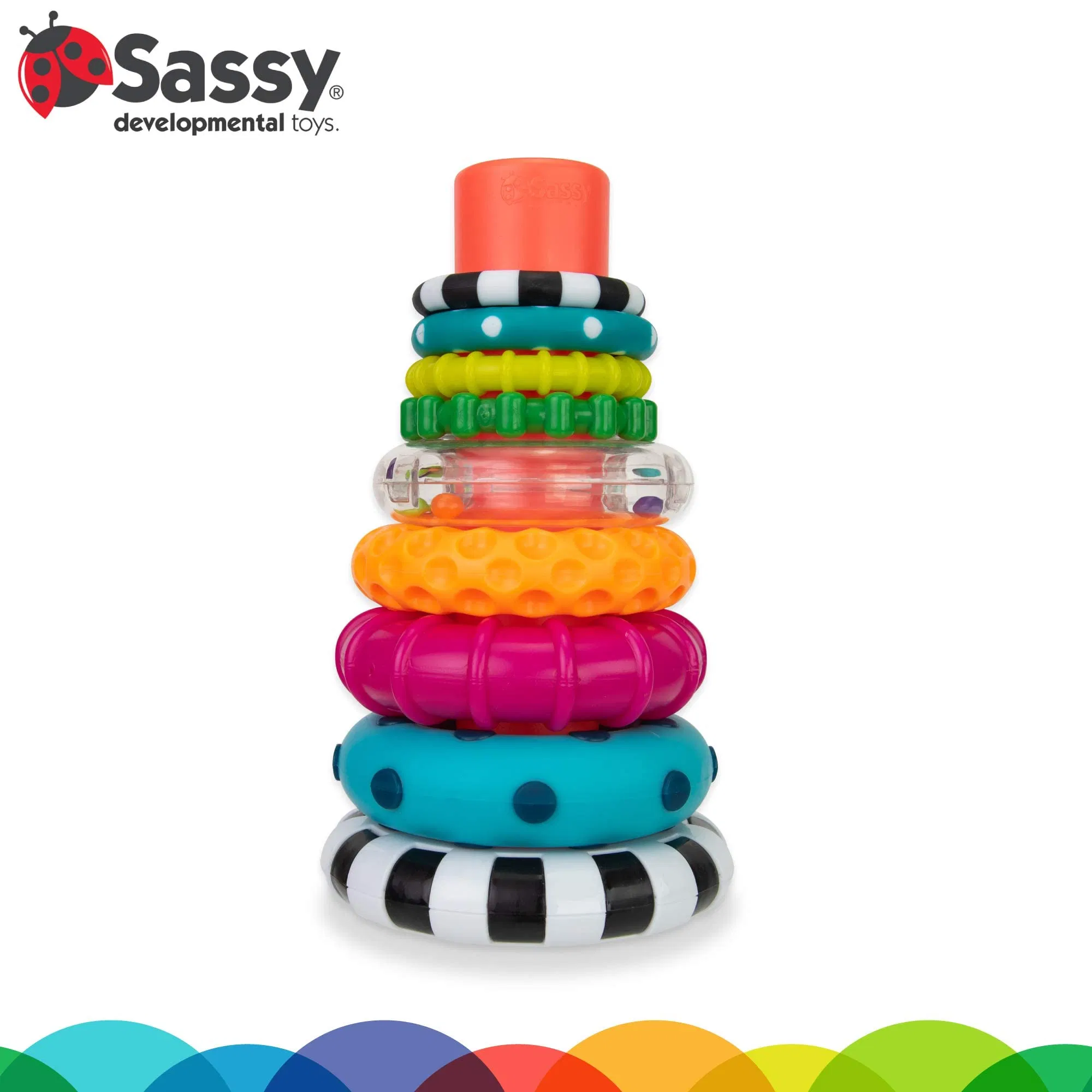 Amazon/Ebey/ Toy Gift Sassy Stacks of Circles Stacking Ring Stem Learning Toy