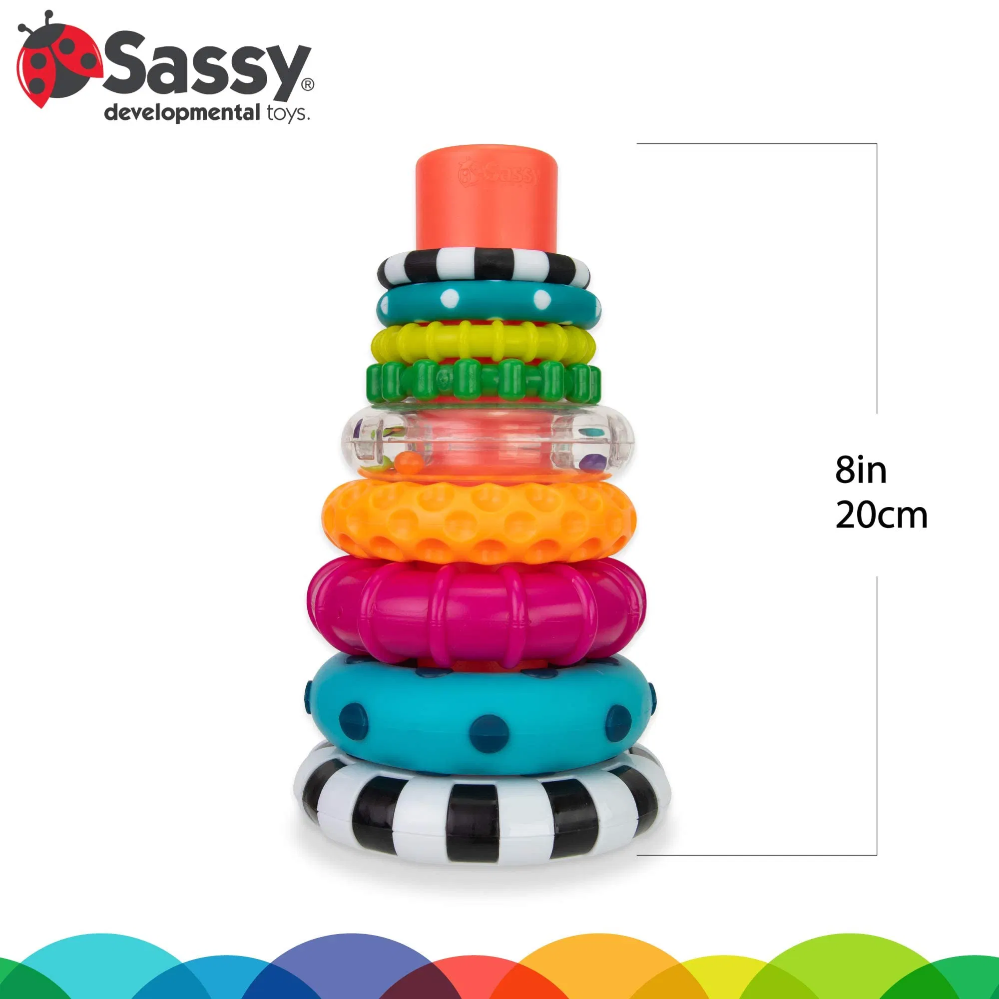Amazon/Ebey/ Toy Gift Sassy Stacks of Circles Stacking Ring Stem Learning Toy