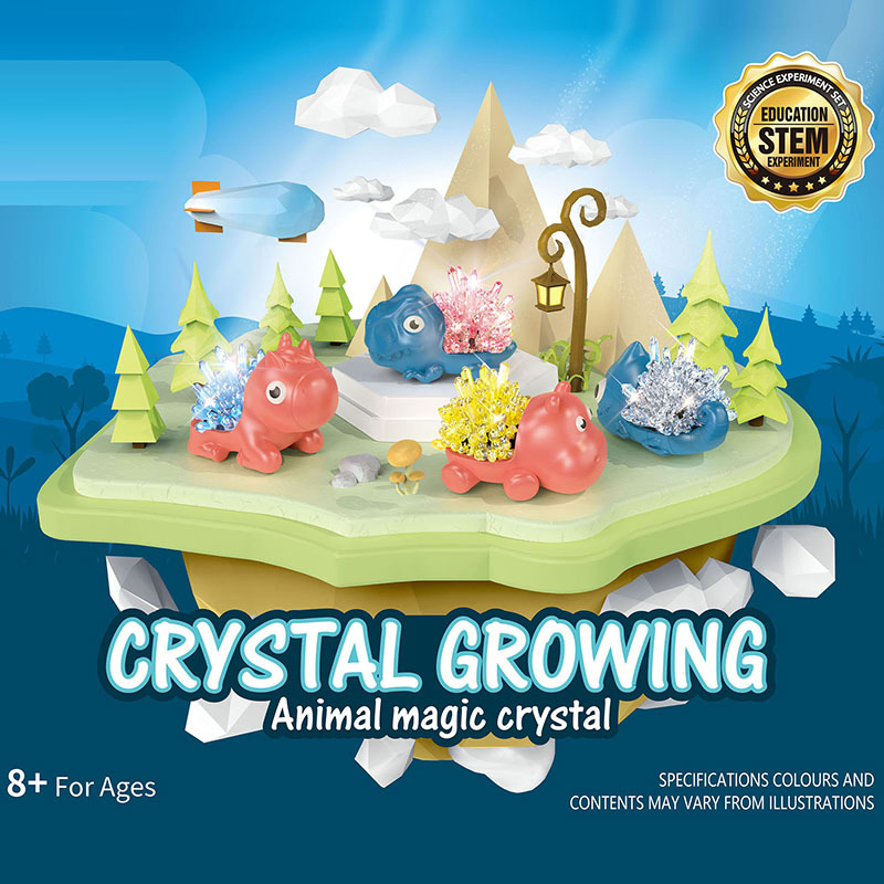 4 Colors Animals Grow Science Experiments Crystal Science DIY Discovery Toys Growing Kits for Teens Stem Gifts