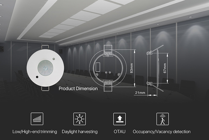 IoT Commercial Smart Human Presence Detection Radar Motion Sensor Occupancy Sensor People Counting Device