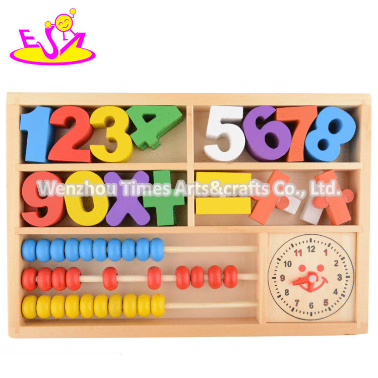 High Quality Math Learning Intelligent Wooden Abacus Toys for Kids W12D296