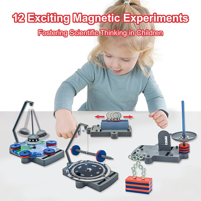 12 in 1 Magnetic Experiment Learning Kit Stem Magnet Science Toys for Kids