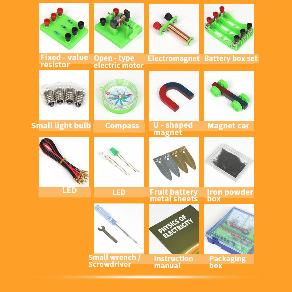 New Science Educational Toys Electromagnetic Experiments Kit Physics Circuit Set Magnetic Levitation Experiment Kit Science Lab Kit for Kids