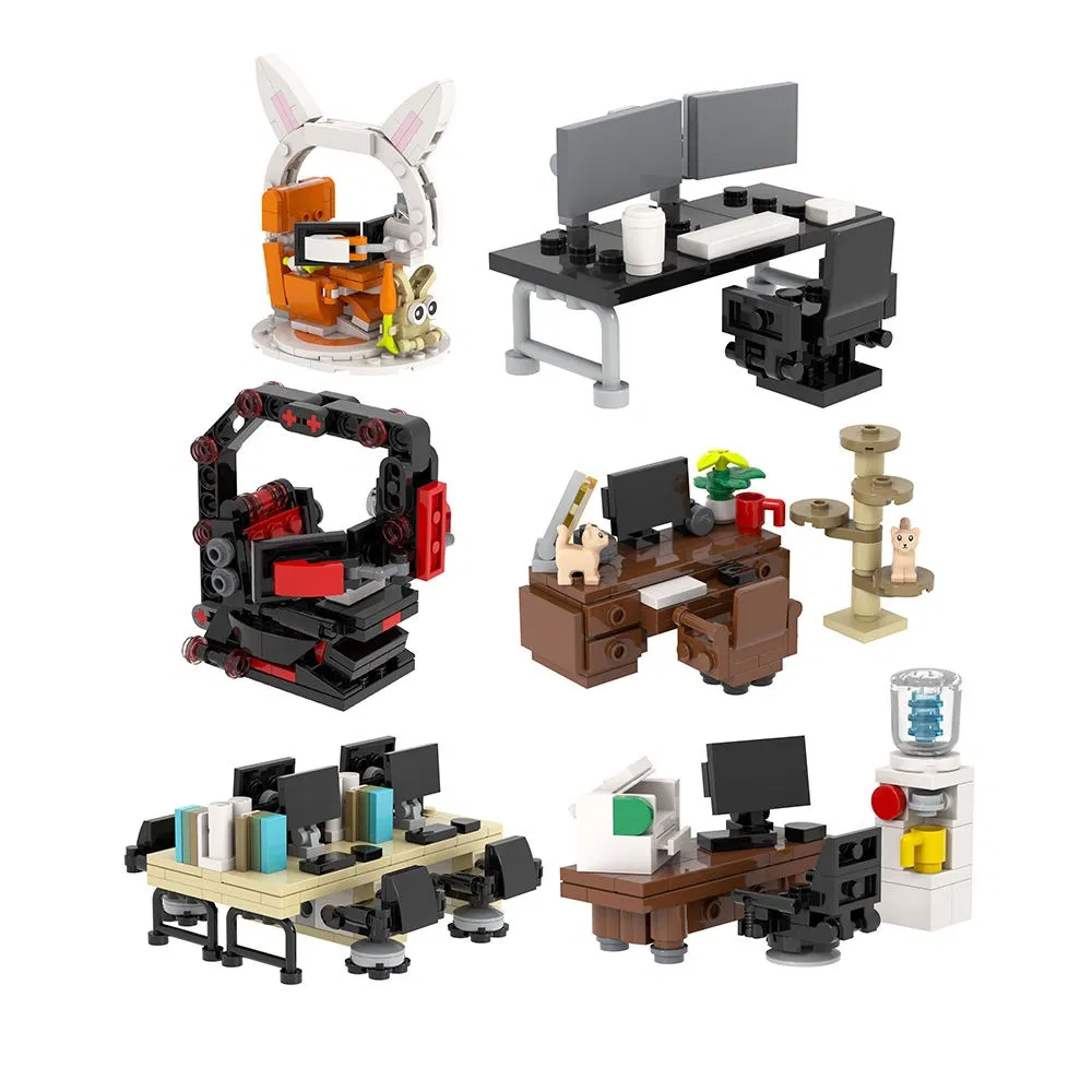 Gaming Computer Table Set Bricks