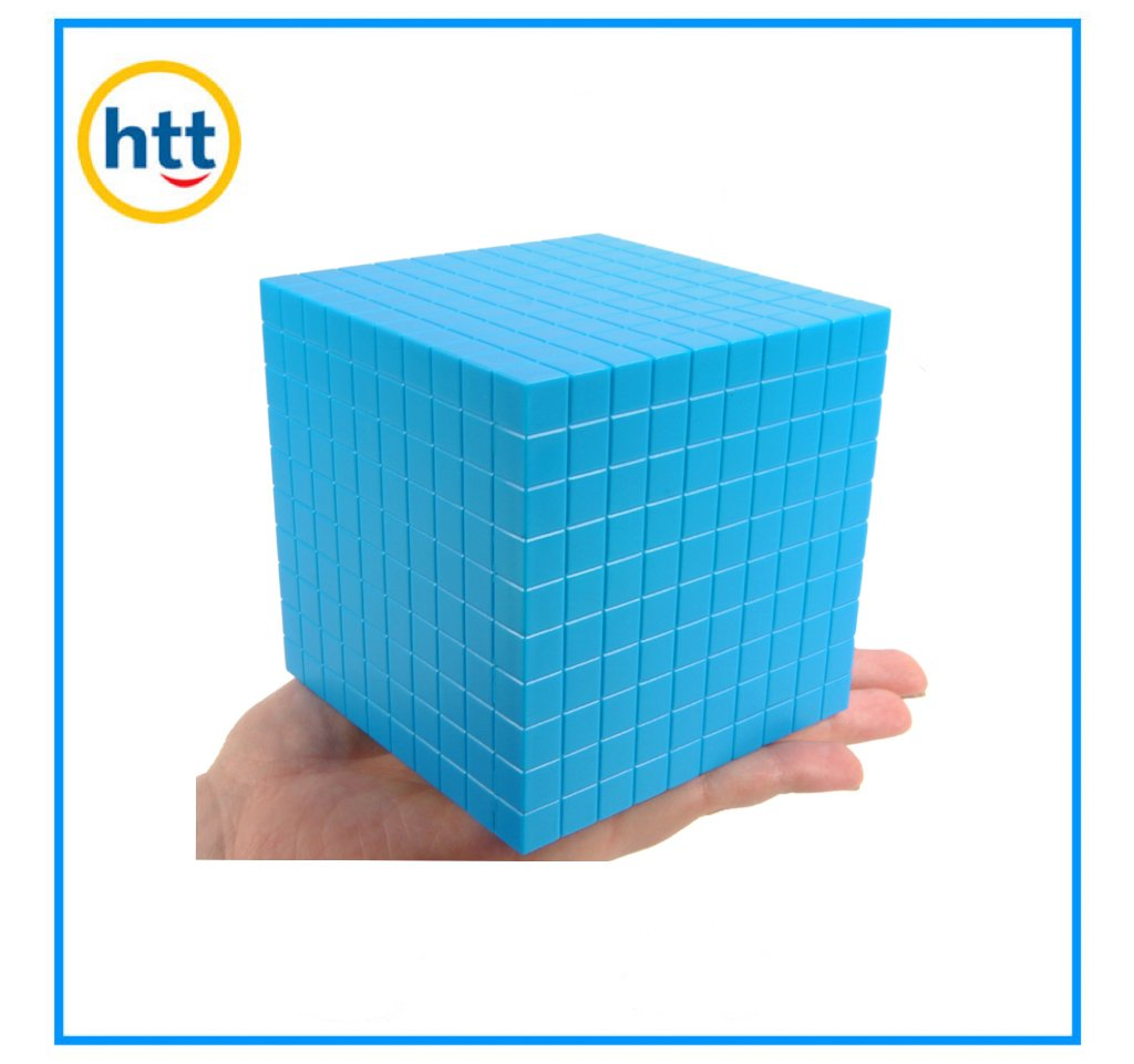 Plastic Base Ten Blocks, Educational Number Blocks Toys, Early Counting Math in School Home Kids Toy, Base 10 Blocks Learning Toys