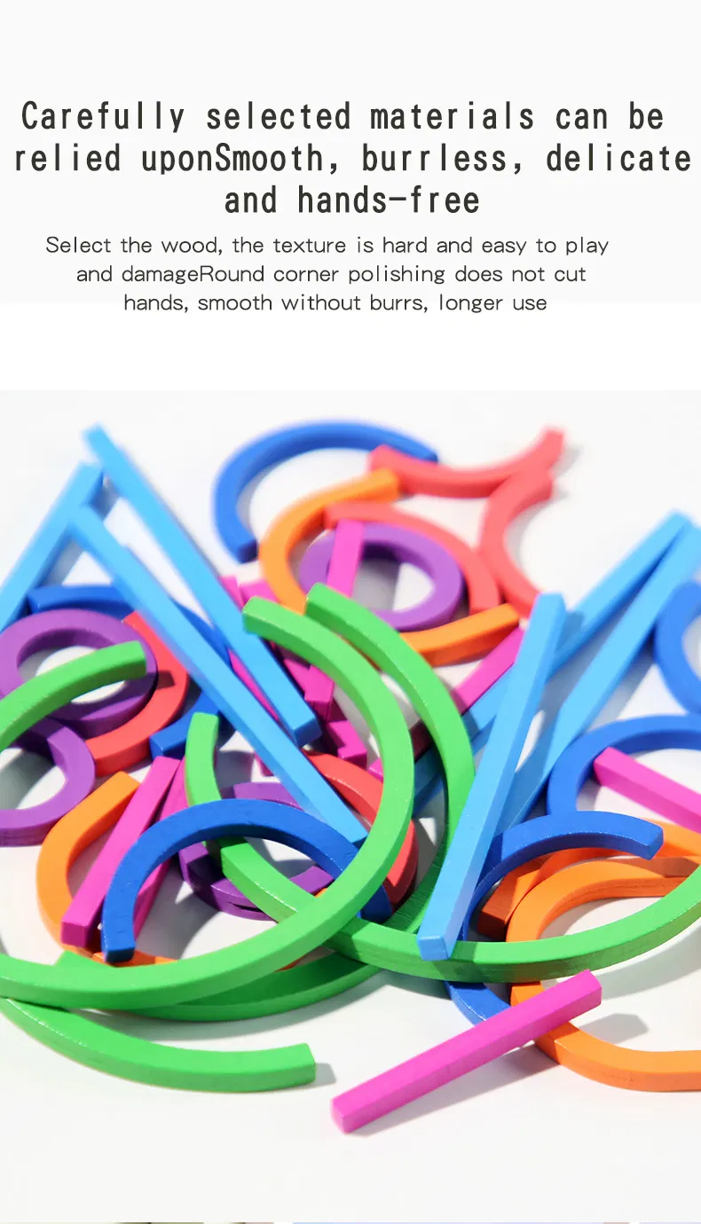 Creative Ring Stick Puzzle Children's Abstract Assembly Building Blocks Logical Thinking Training Early Education Puzzle Development Toys