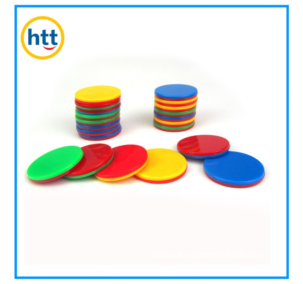Double Color Plastic Counting Chips, Games Toy Kids Math Learning Counters