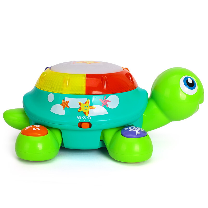 Hot Sale Musical Turtle Toy Spanish English Bilingual Learning Toddler Crawling Toys