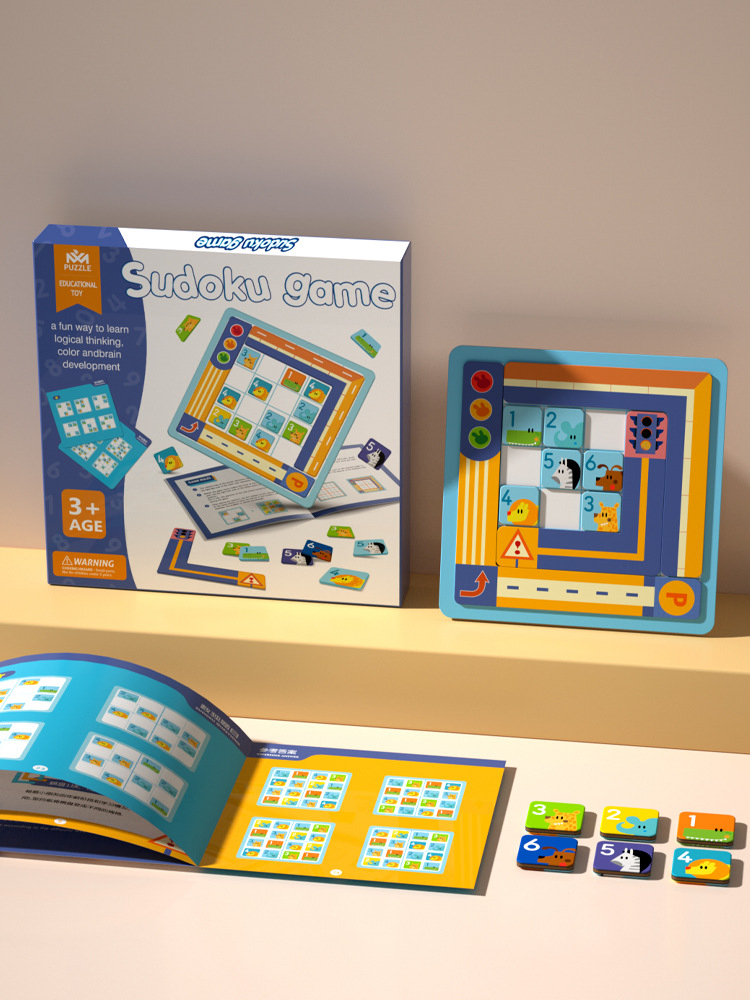 Logical Thinking Training Magnetic Wooden Sudoku Games Early Education Toy