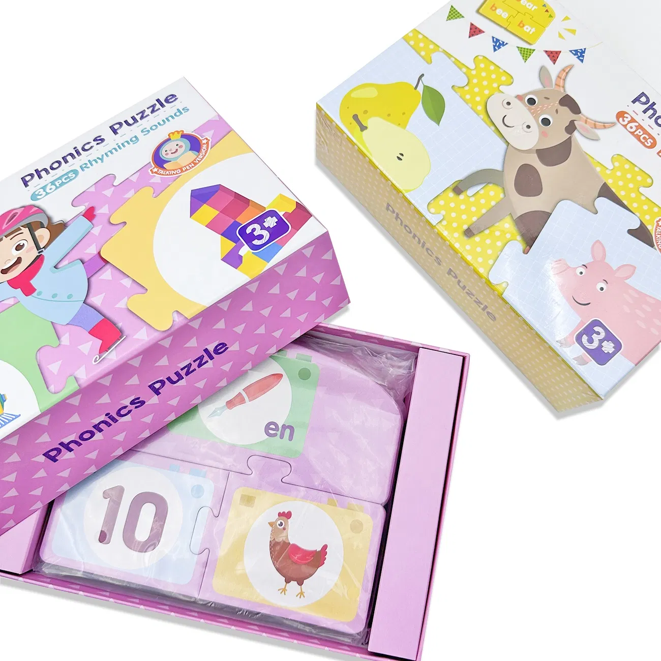 Phonics Puzzle English Language Letter Memory Game Learning for Toddlers Educational Card Game Letters and Language Toys