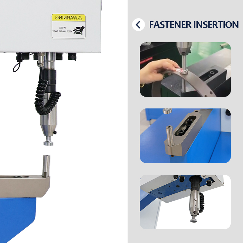 340mm Throat Height 100% Safety System Counting Function Leakproof Count 8 Ton Insertion Rivetingmachine