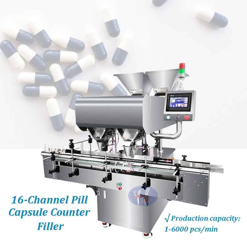 10-60 Bottles/Min Automatic Intelligent Capsules Tablet Pills Counting and Packing Line