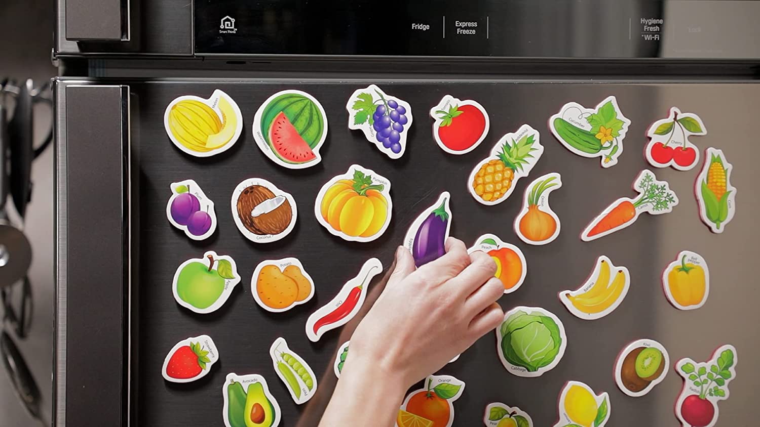 Cartoon Vegetable Fruit Set Foam Magnetic Children Educational Fun Play Toys Eva Foam Magnet