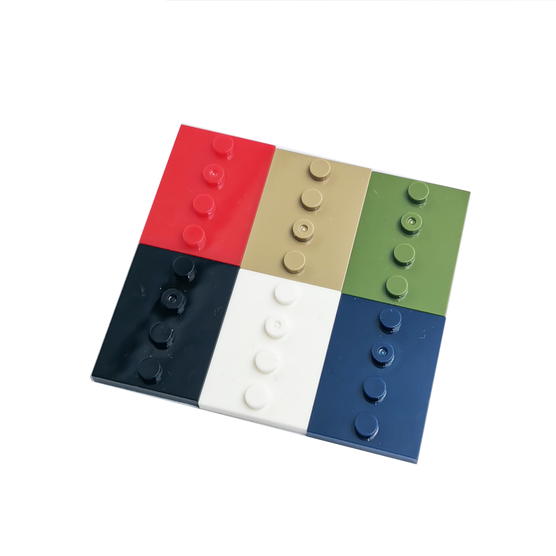 MOC Bricks 3x4 Dots Baseplate 1KG Plastic Multi-Color Building Brick Toys Small Particle Compatible Model Toy for Kids Boys