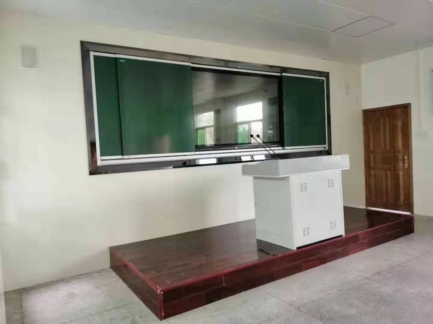 Factory Direct Sale Interactive Digital White Boards Push Pull Blackboard Sliding Chalkboard for Classrooms