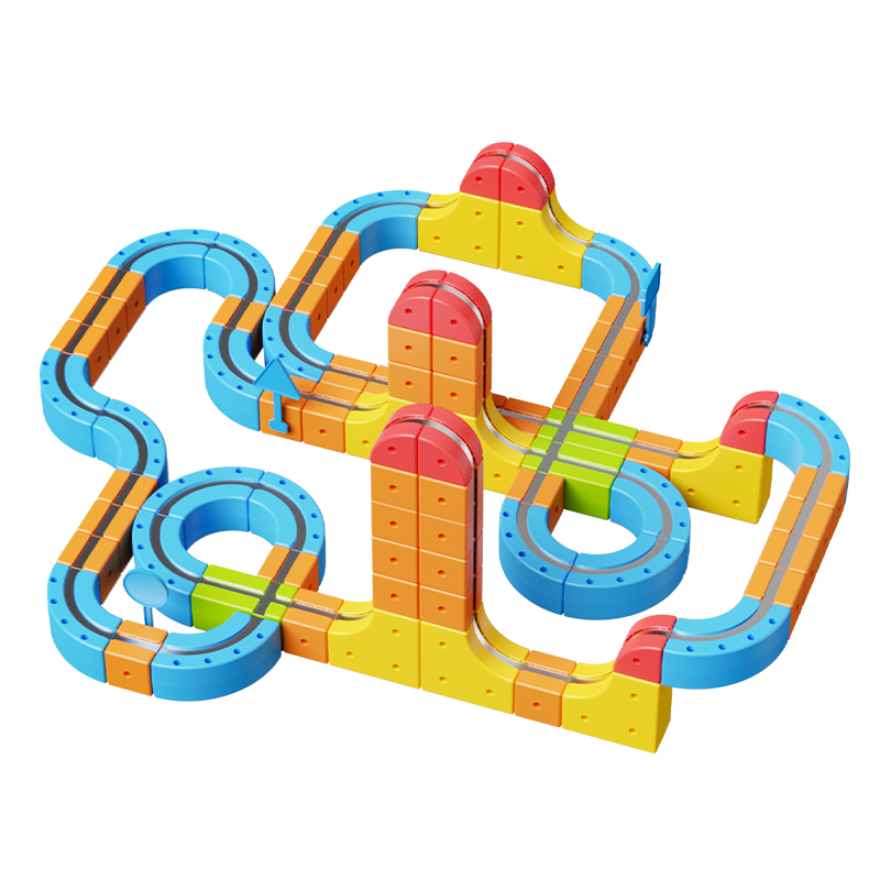 150pcs Educational Toys STEM Race Car Track Building Set for Toddlers and Kids Electric Magnetic Train Track Block Sets for Kids