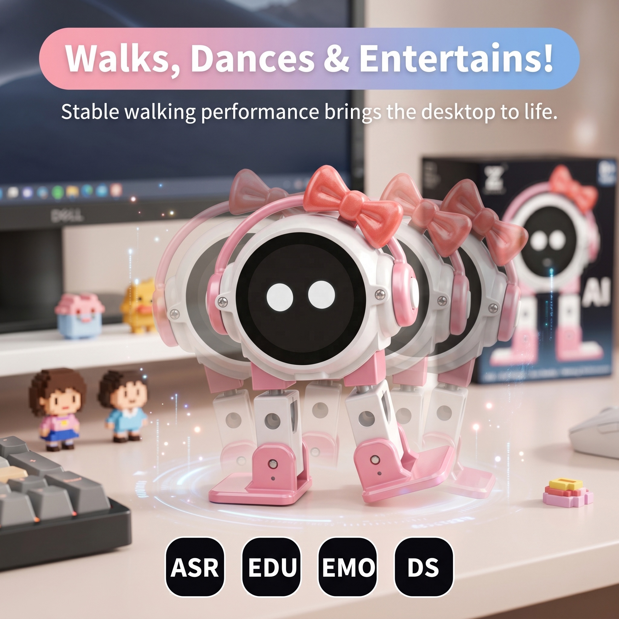 AiJH AI Smart Robot Interactive Speech Recognition with Programmable STEM Education Wholesale Intelligent Learning Robot Toy