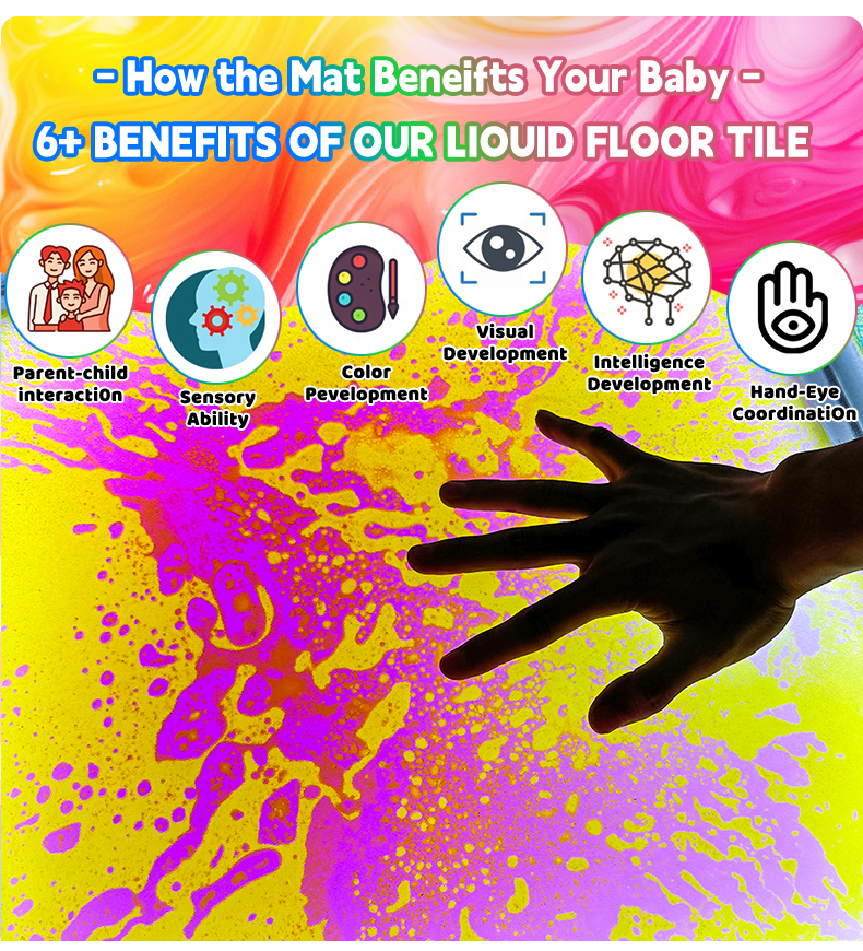 Squeeze Toys for Learning and Interaction in Children with Autism, Children's Mats, LED Color Changing Luminescent Tiles