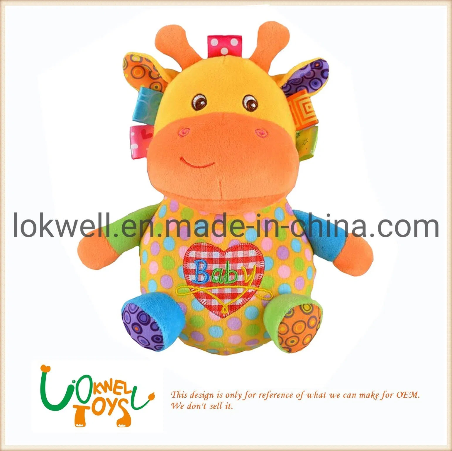 Plush Color Bear Safety Children Visual Education Toys