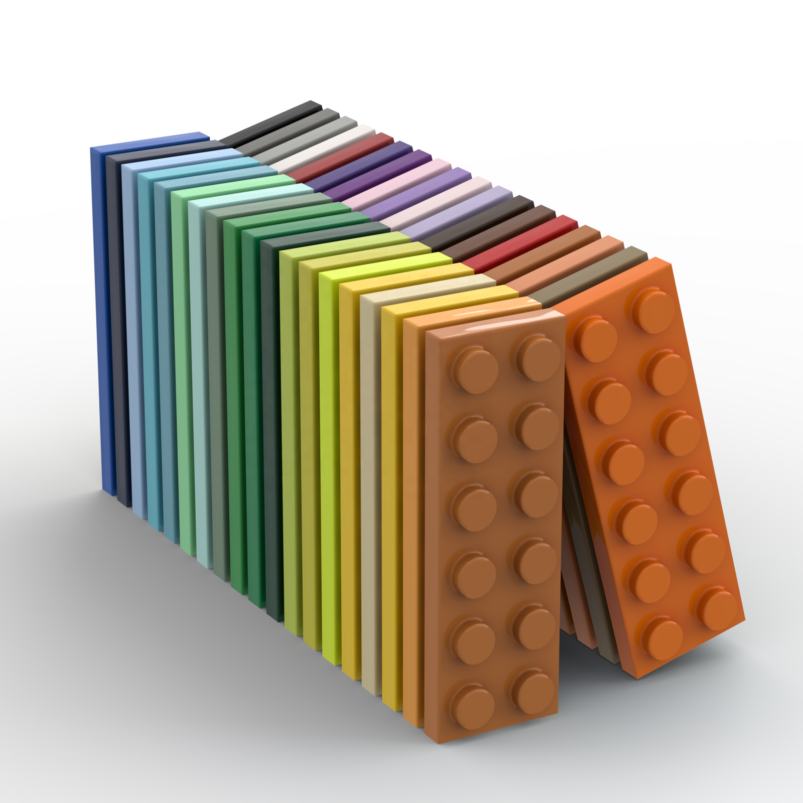 BEBRICKS Building Part Series 3795 Plate 2x6 Building blocks toy part Basic MOC bricks Plate set for boys and girls Create