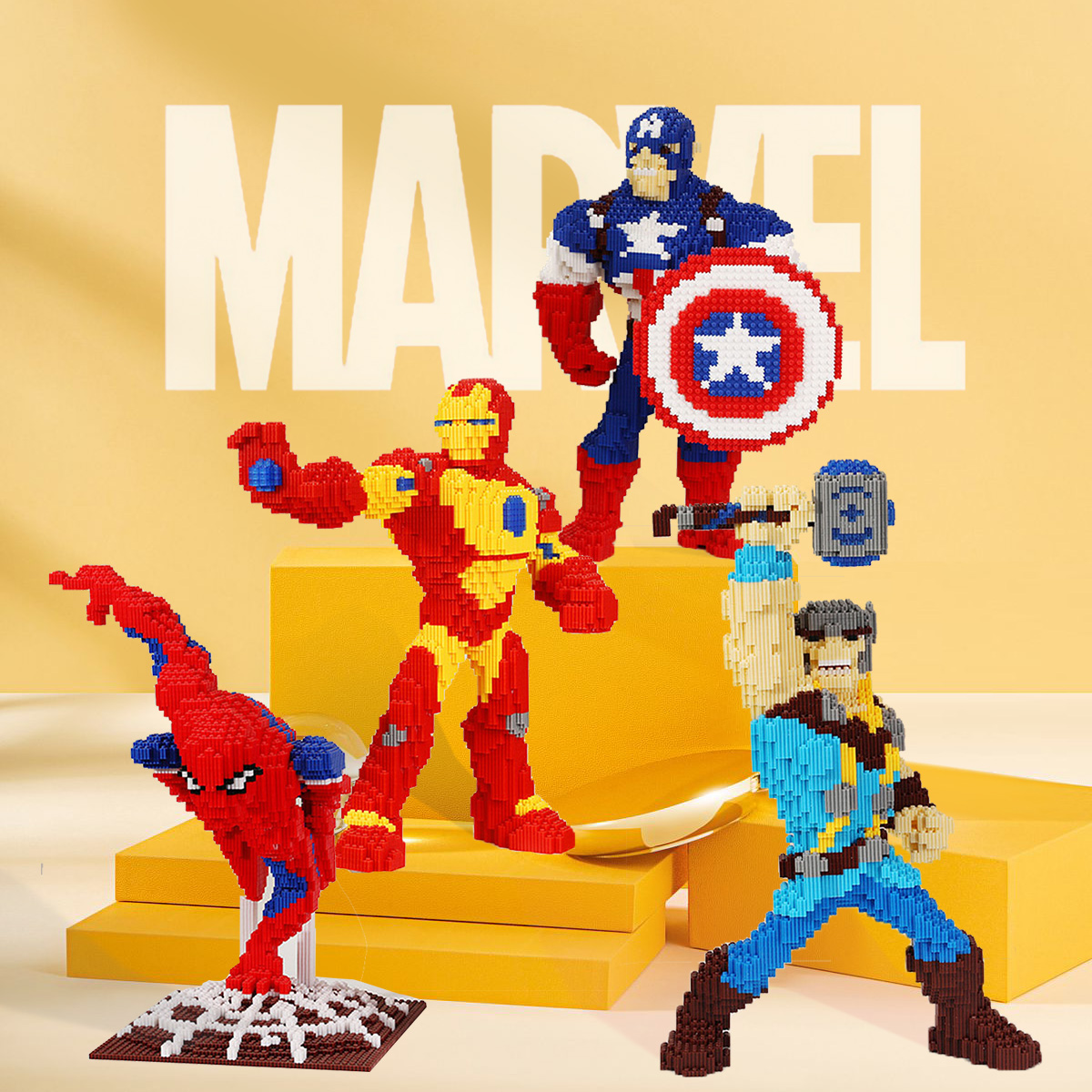 Plastic Educational Building Block Set