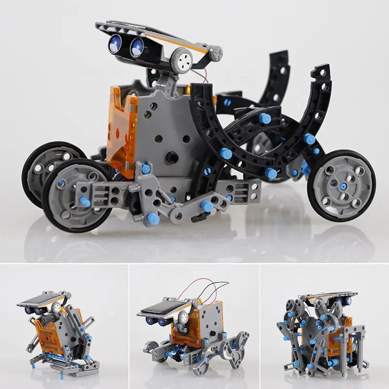 ARYDA Cross-border Scientific Experiment 13-in-1 Solar Robot Lunar Exploration Fleet Model Assembled Plastic Outdoor Toy for