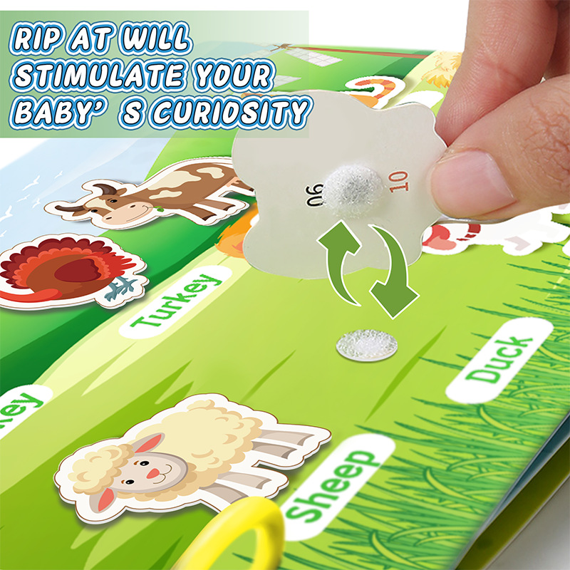 Montessori Busy Book: Preassembled Sensory Toy for Autism &amp; Fine Motor Skills,Preschool Binder,Homeschool Supplies.