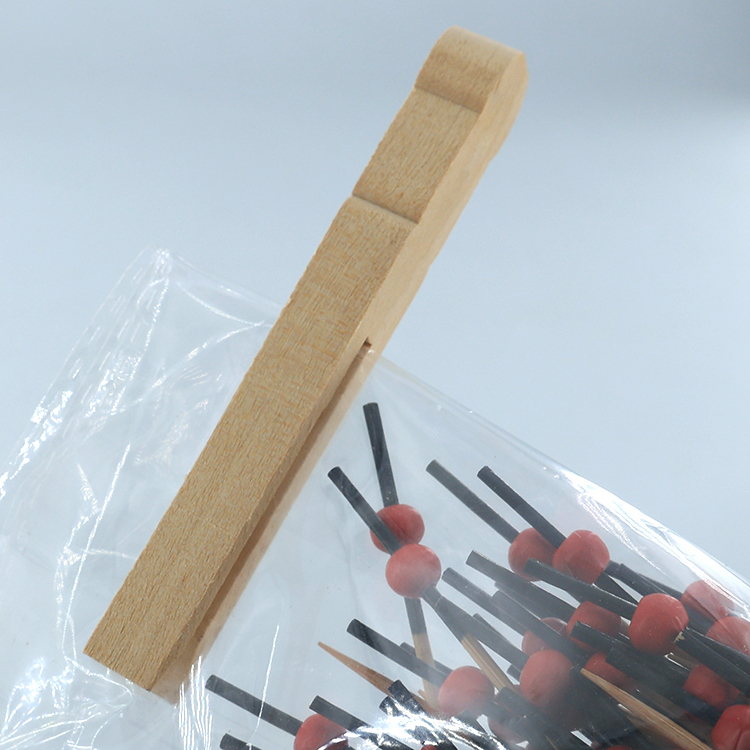 Multifunction Colorful Birch Wood Eco-Friendly Art Decor Doll Peg Bag Clips DIY Handmade Kitchen Storage Package Closure