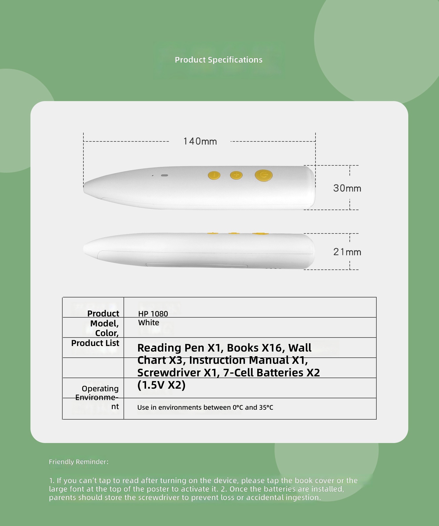 Learning Educational Product Display