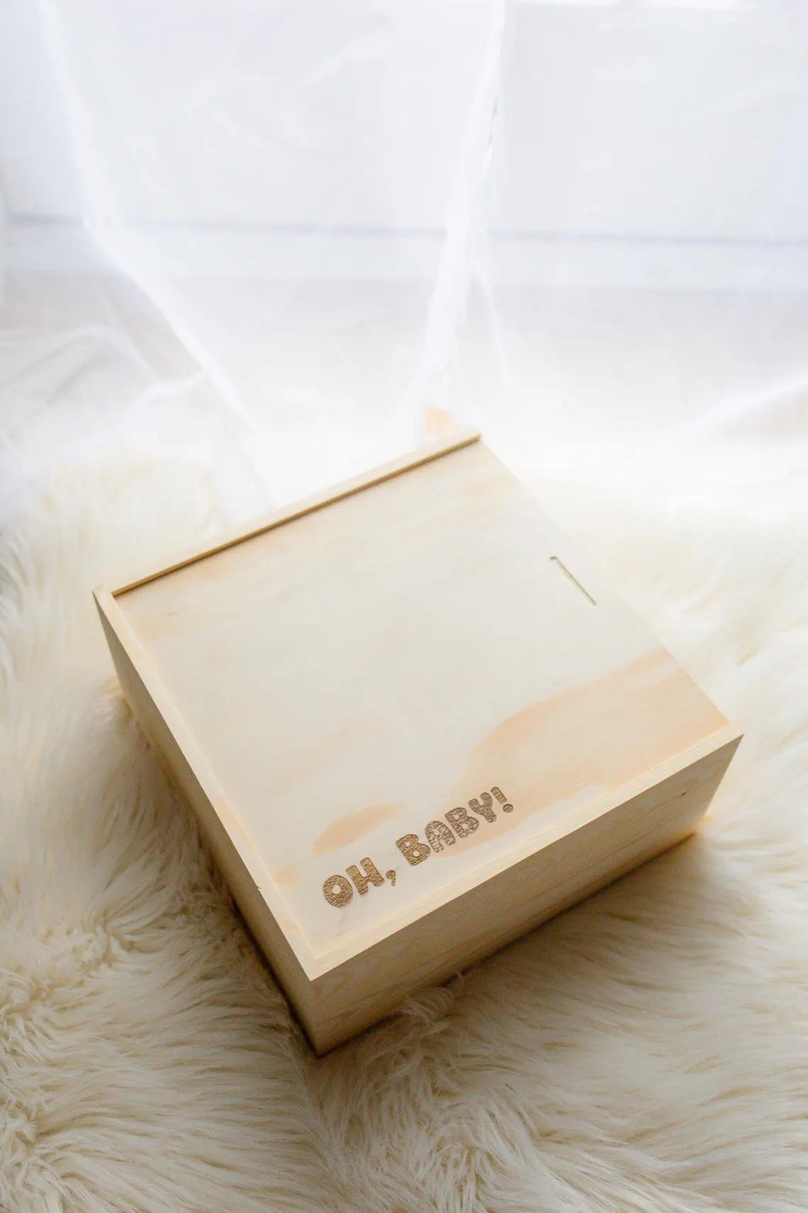 Montessori Neutral Wood Development Toy Gift Box Milestone Wood Present Box Wooden Toys For Toddlers Baby Sorting &amp; Matching Box