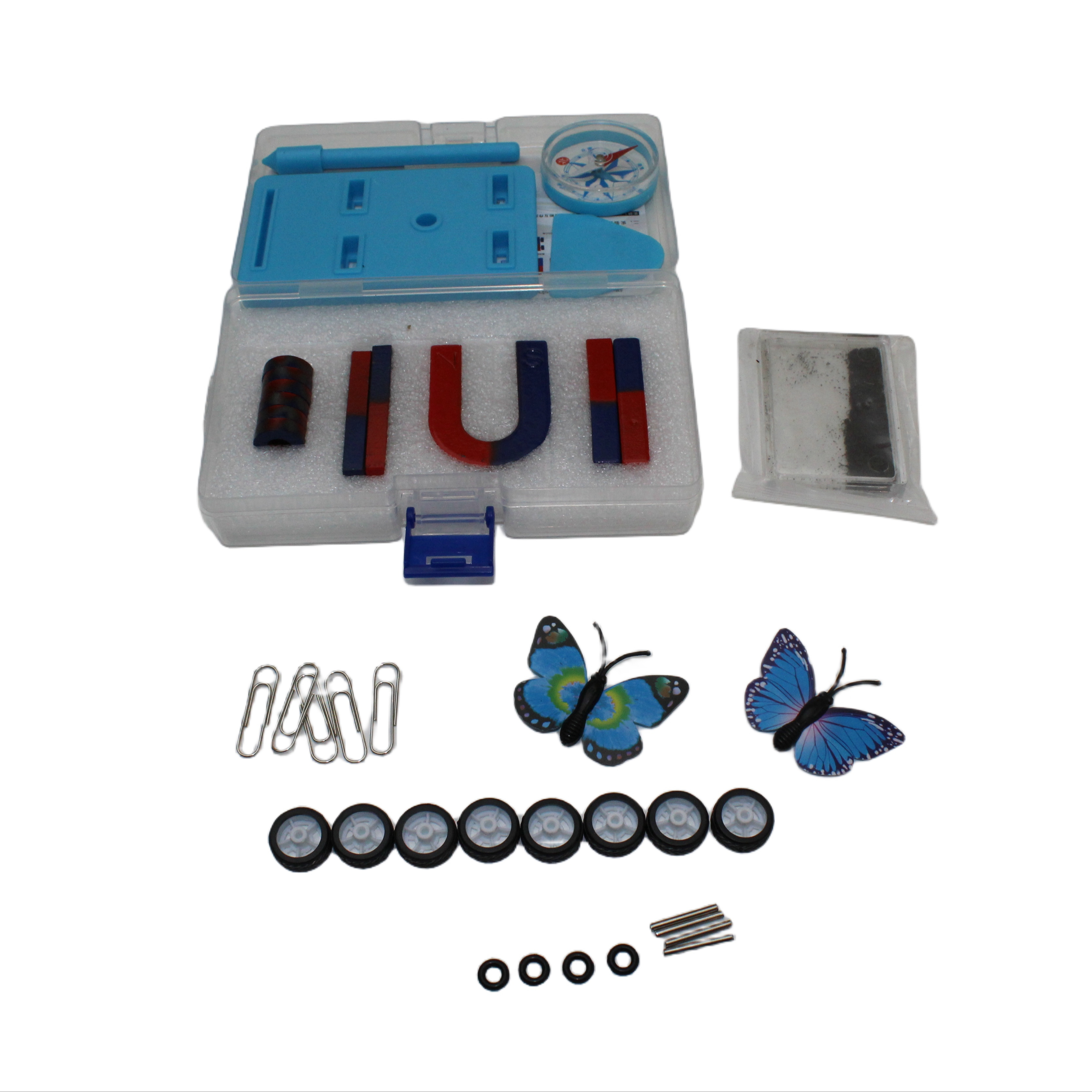 Eco-Friendly PVC Physics Science Experimental Teaching Magnet Set for Students and Children Compass Toys