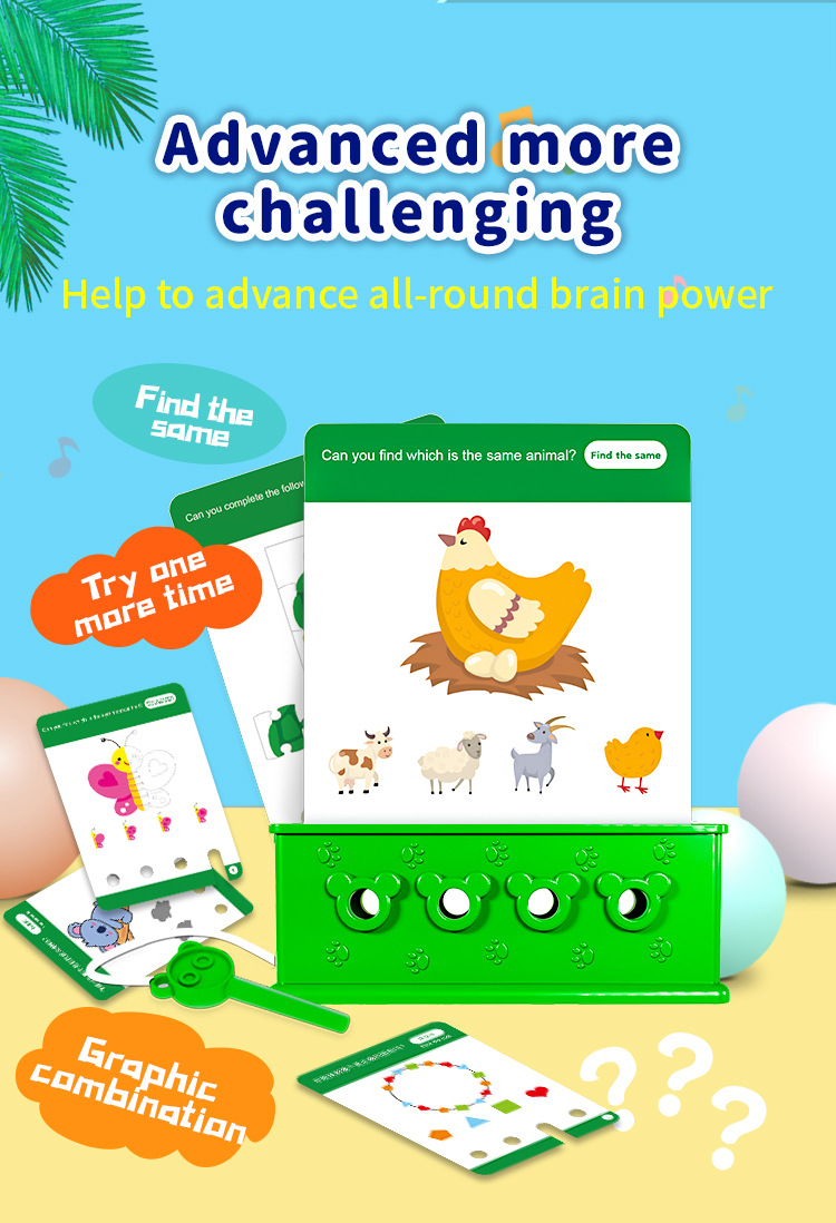 Montessori Toys Logic Key Puzzle Detail 4