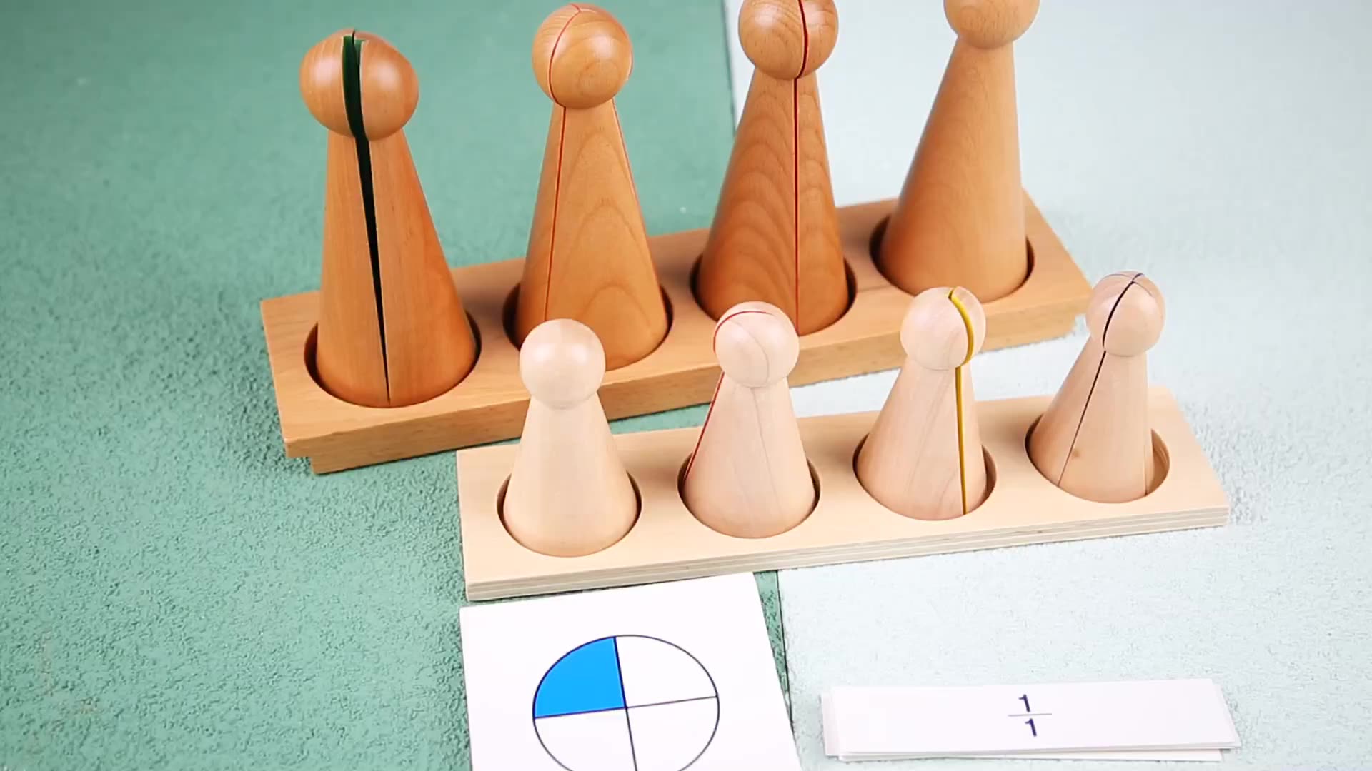 Montessori Educational Aids Unisex Wooden Toys Fraction Figure Set for Kids Math Learning Direct Supply From Manufacturer