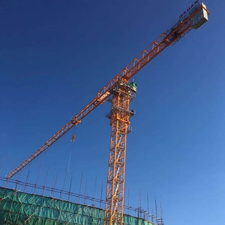 Dahan 20ton 81.82m Arm Length Flat Top High Efficiency Tower Crane Construction Equipment DH378(8027) Max Span 80m