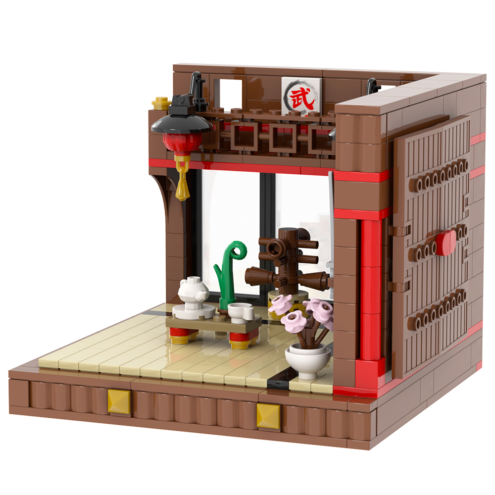 NEW Martial Arts Hall Educational Toy Creative Building Blocks Sets Toys MOC Kit City Scenes Gifts Toys for Kids MOC4108