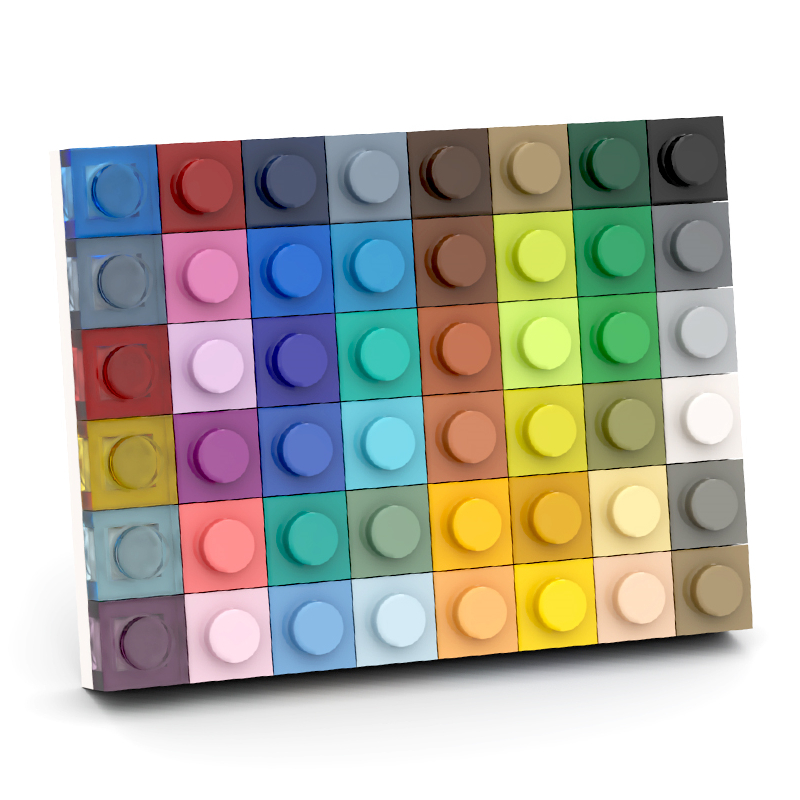 Bebricks Building Parts Series 3024 Building Block Parts Plate 1x1 Toy Bricks Part for Kids DIY Model 1*1 Plate Sets