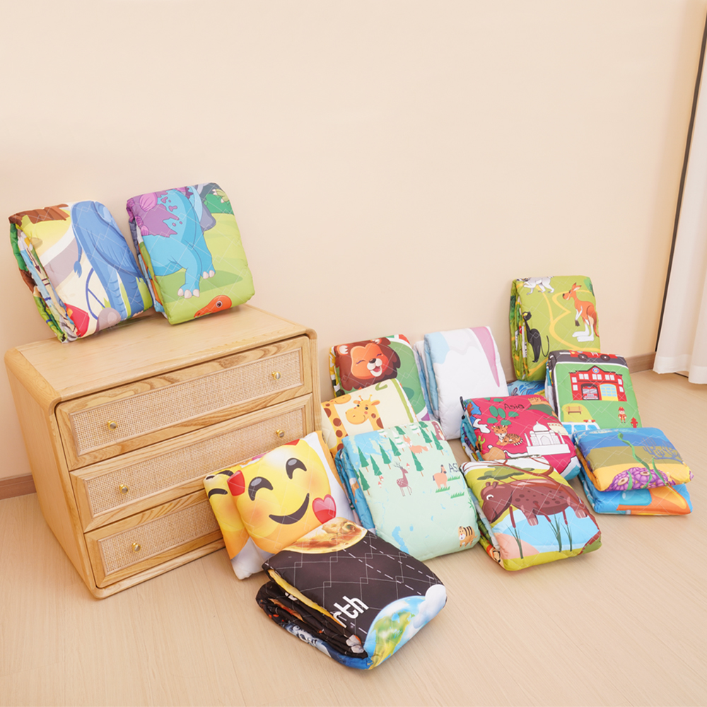 Quilted Super Soft Kids Play Gym Mat Educational Baby Crawling Mat Soft Toy Picnic Use 150x200cm