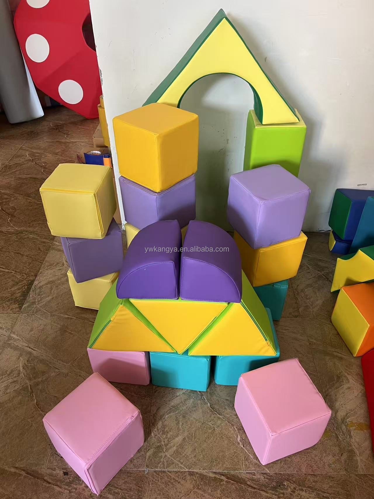 High Quality Metal Soft Play Building Blocks Set Kangya RB03 Model Customized Size Color Safe Indoor/Outdoor Educational Toy for