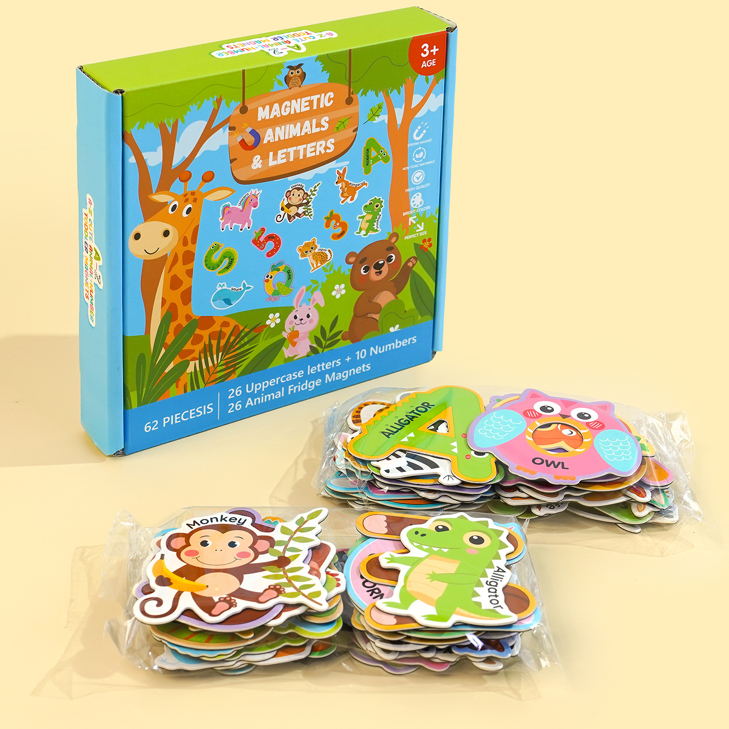 Classroom Teaching Aid, Reusable Magnetic Puzzle &amp; Drawing Board 51-100 Pc Customizable for Kids Learning Ages 5-7