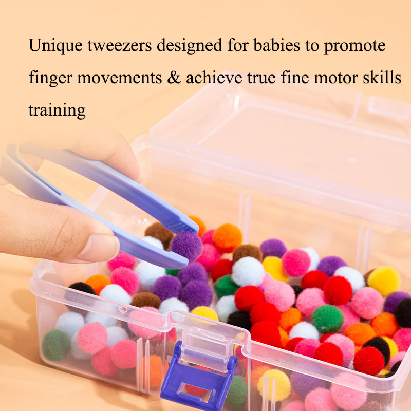 Five Test Tubes Clip Bead Toys, Exercise Focus, Baby Hand Fine Motor Color Cognitive Educational Toys Christmas, Halloween Gift