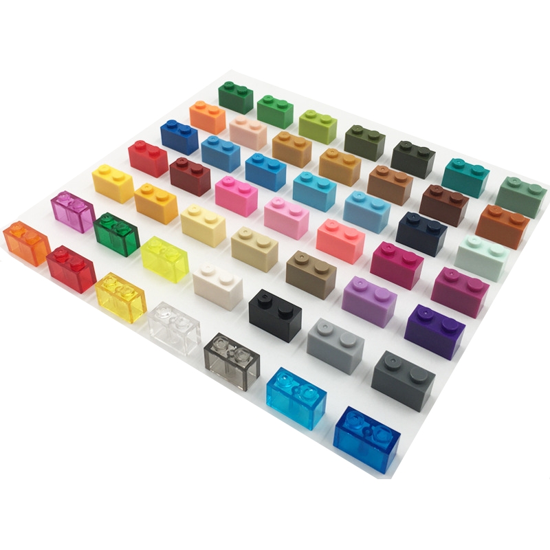 MOC Bricks 3004 1KG 1x2 Dots High Brick Plastic Multi-Color Small Particle MOC Compatible Building Block Set Model Toy for Boys