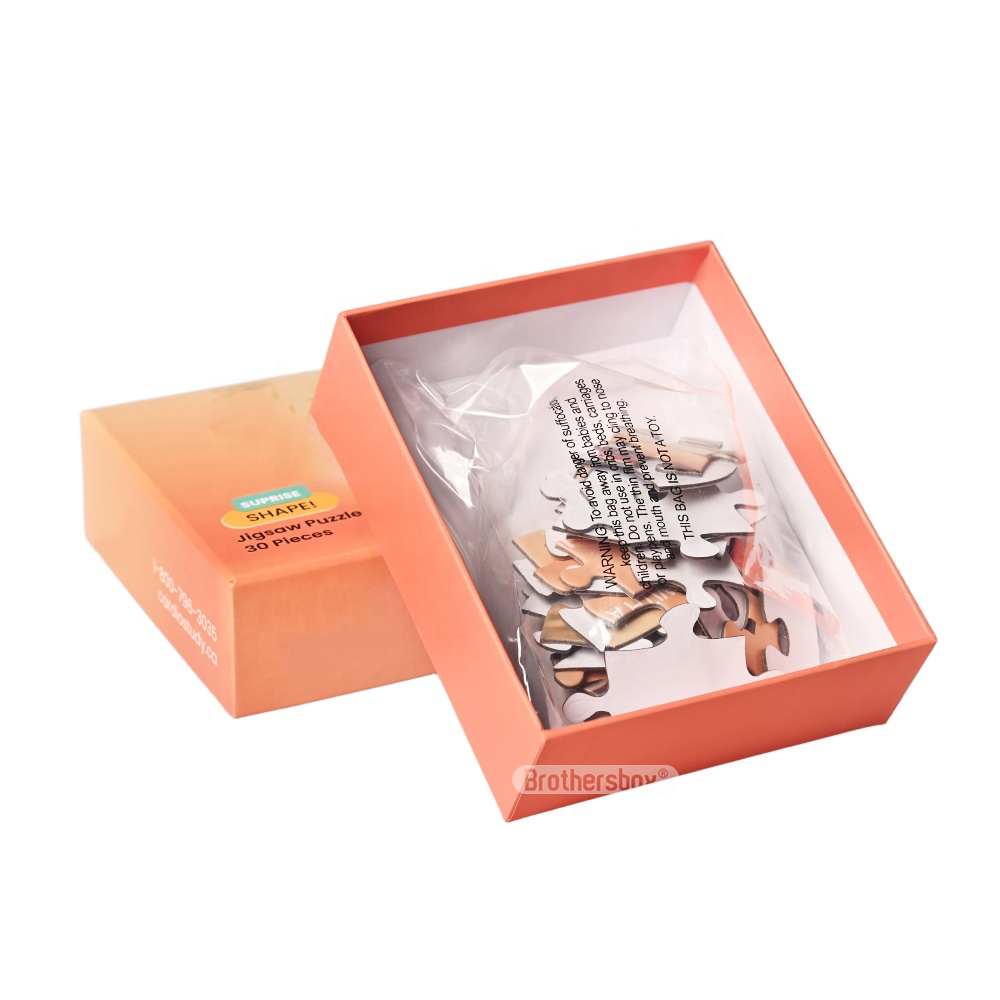 Hot Sale Print Personalized 30 Pieces Kids Creative Diy Educational Toy Jigsaw Puzzle for Family Children