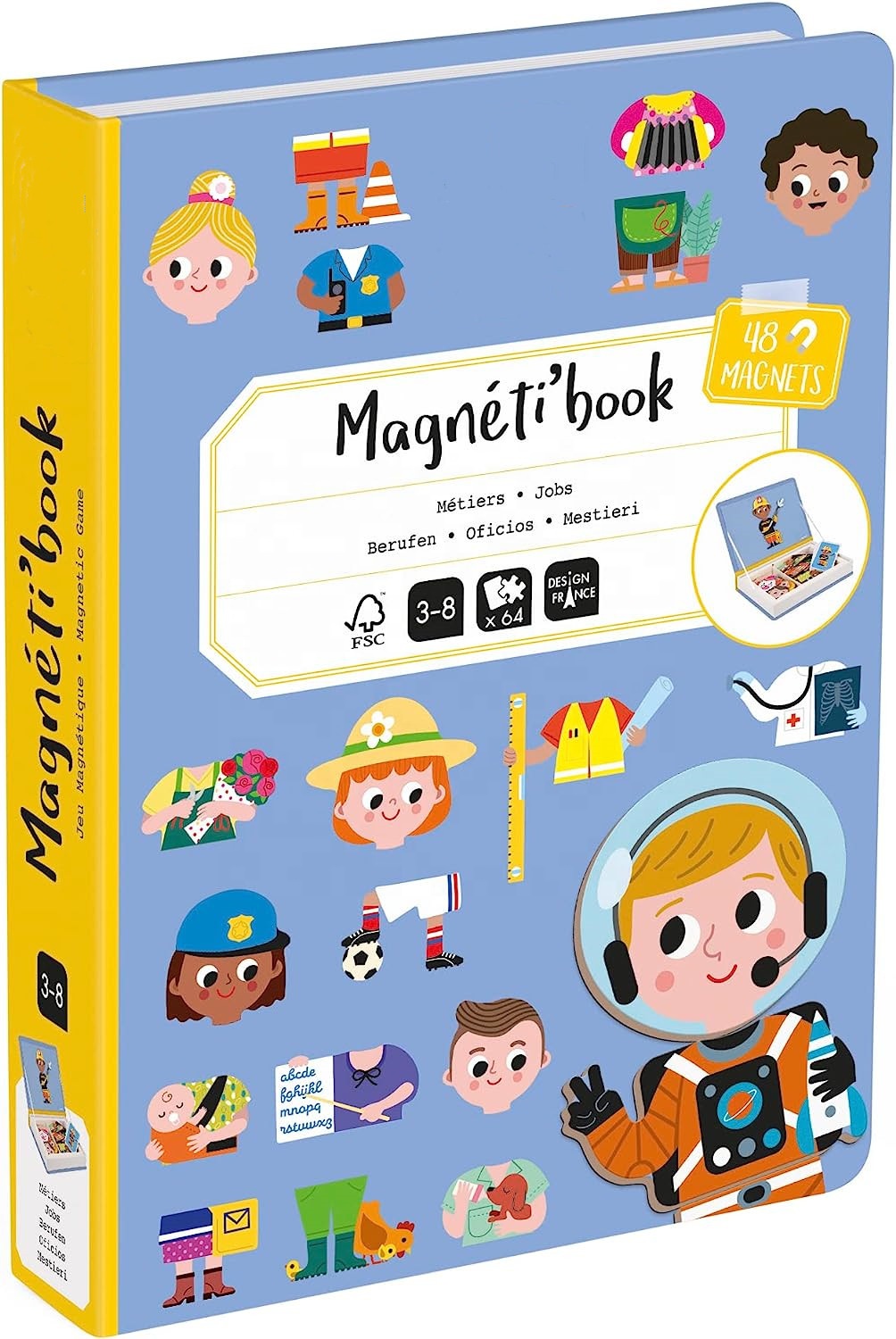 Custom Design Magnetic Book Mix And Match Travel Game Educational Toys Puzzles Magnetic Stickers For Children