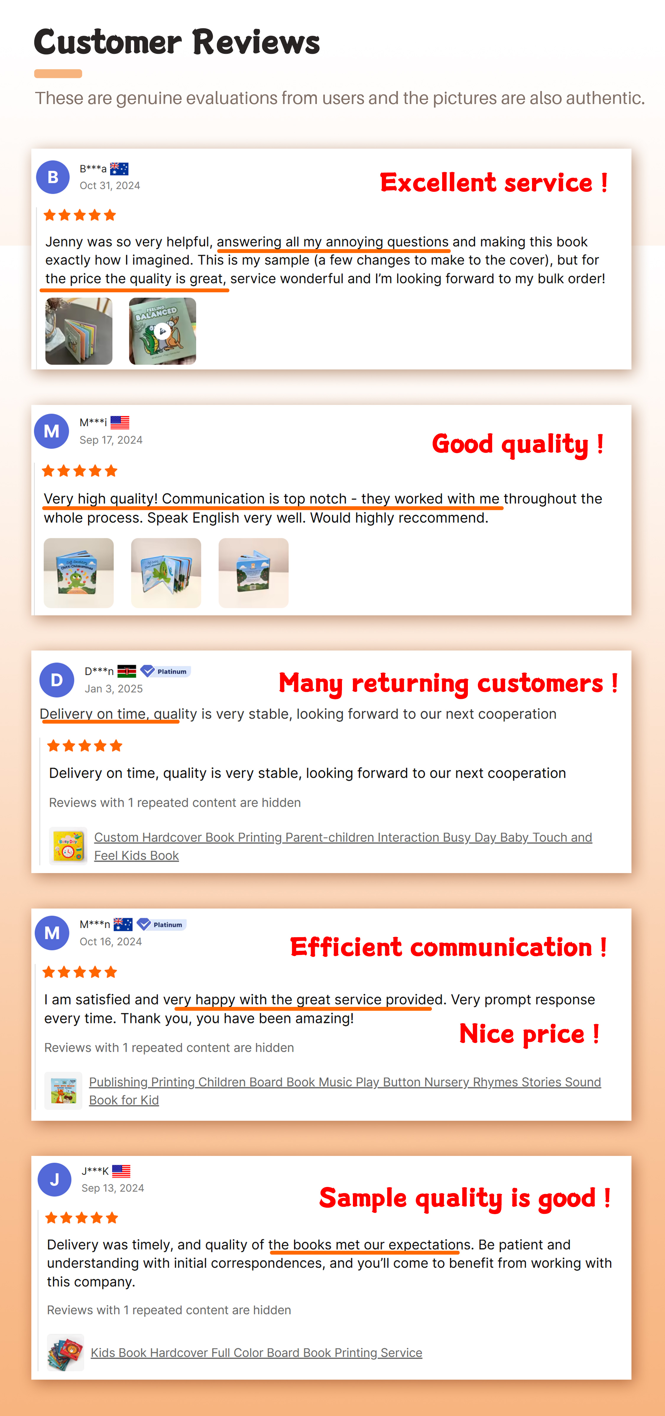 Customer Photos